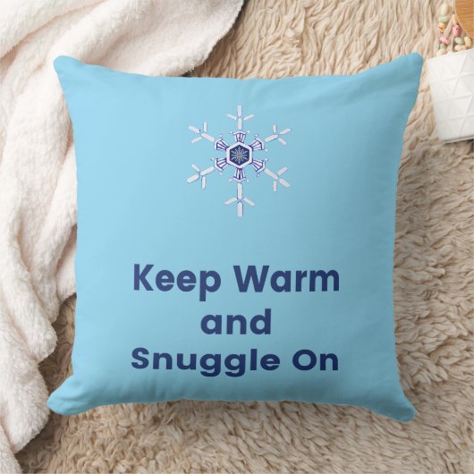 Keep warm and snuggle on throw クッション (ブランケット)