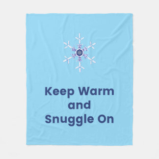 Keep warm and snuggle on throw フリースブランケット