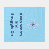 Keep warm and snuggle on throw フリースブランケット (正面(横))