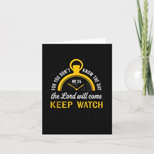 Keep Watch Matthew 24_42  カード (正面)