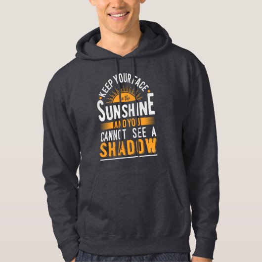KEEP YOU FACE SUNSHINE Hoodie – Brighten Your Day3 パーカ (正面)