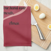 Keep Your Arm Around親愛なる主… キッチンタオル (四つ折り)