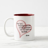 Keep Your Arm Around親愛なる主… ツートーンマグカップ (左)