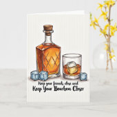 Keep Your Bourbon Closer Card カード (黄色い花)