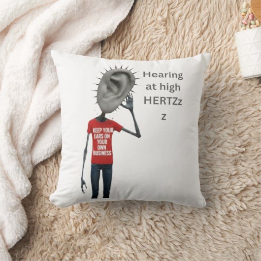 Keep your ears on your own business クッション (ブランケット)