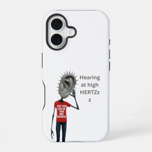 Keep your ears on your own business iPhone 16ケース (裏面)