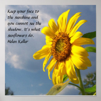 Keep your face to the sunshine and ... ポスター