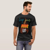 keep your fire lit. men t-shirt tシャツ (正面フル)