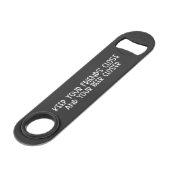 Keep your Friends Close & Beer Steel Bottle Opener スピード栓抜き (正面アングル)