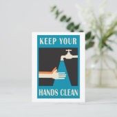 keep your hands clean ポストカード (スタンド正面)
