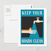 keep your hands clean ポストカード (正面/裏面)