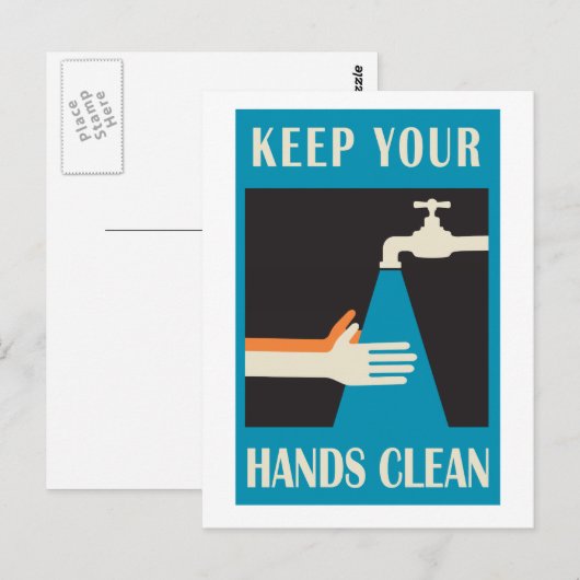 keep your hands clean ポストカード (正面/裏面)