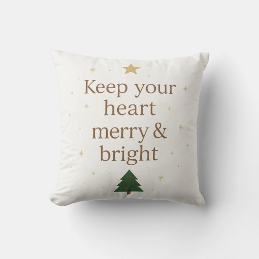 Keep Your Heart Merry & Bright – Cozy Holiday  クッション (正面)