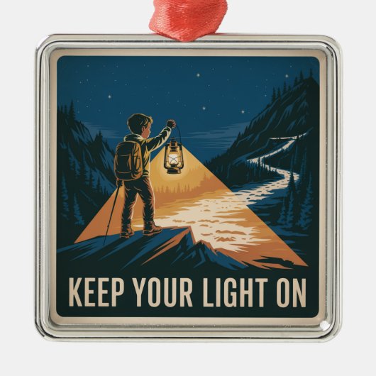 Keep Your Light On メタルオーナメント (正面)