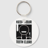 Keep Your Teeth Clean キーホルダー (正面)