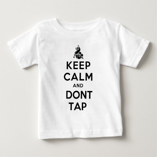 keepcalmは叩きません ベビーTシャツ (正面)