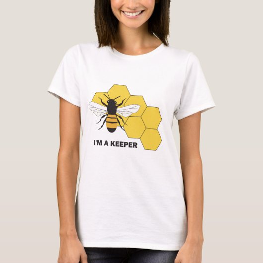 Keeper Bee Bees Ladies Tシャツ (正面)