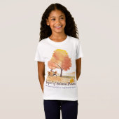 Keeper of Autumn Dreams | カスタマイズ可能な彼女への秋の贈り物 Tシャツ (正面フル)