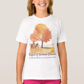 Keeper of Autumn Dreams | カスタマイズ可能な彼女への秋の贈り物 Tシャツ (正面)
