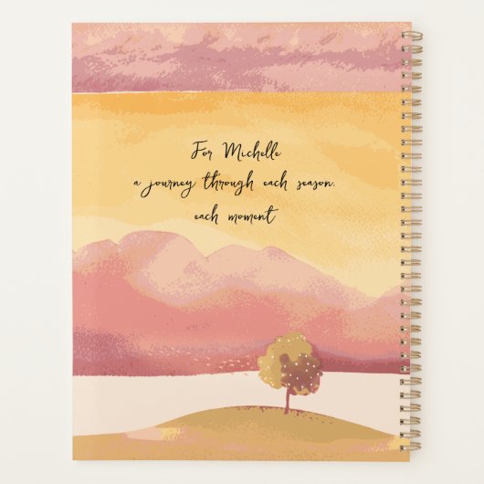 Keeper of Autumn Dreams, Romantic Poetic Fall プランナー手帳 (裏面)