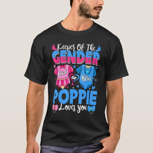 Keeper Of Gender Poppie Loves You Pink Or Blue Bab Tシャツ (正面)