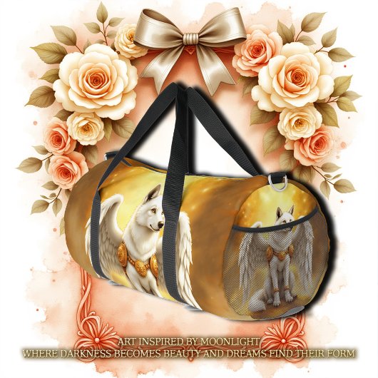 Keeper of the Dawn – The White Winged Wolf.  ダッフルバッグ