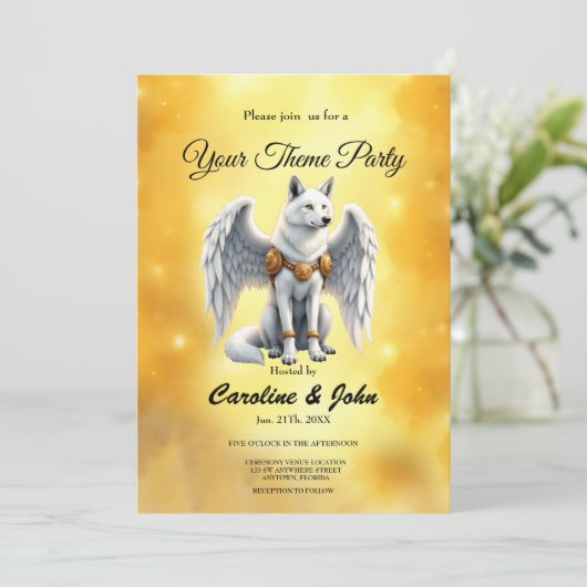 Keeper of the Dawn – The White Winged Wolf.  招待状 (スタンド正面)