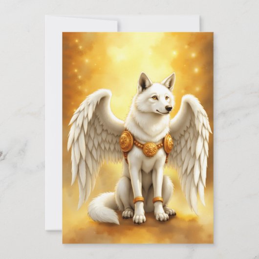 Keeper of the Dawn – The White Winged Wolf.  招待状 (裏面)