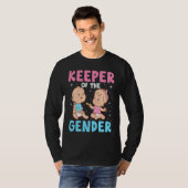 Keeper of the Gender Baby Party Gender Reveal Anno Tシャツ (正面フル)