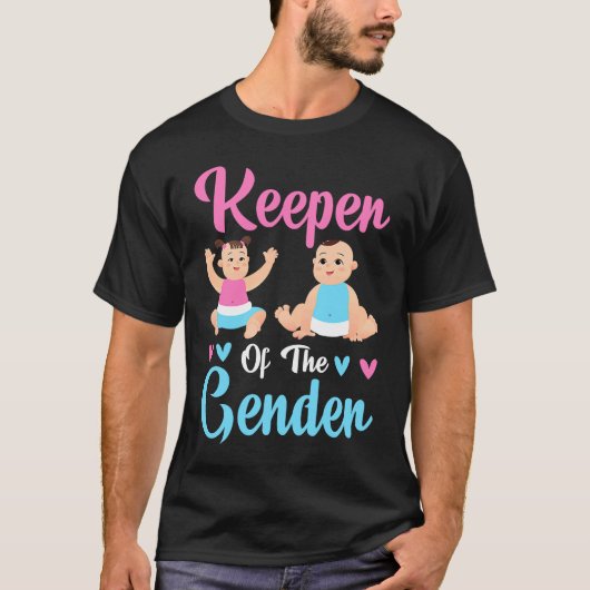Keeper of the Gender Baby Party Gender Reveal Anno Tシャツ (正面)