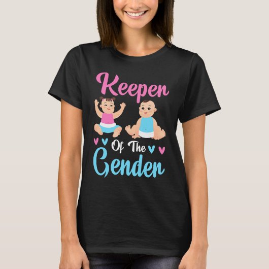 Keeper of the Gender Baby Party Gender Reveal Anno Tシャツ (正面)