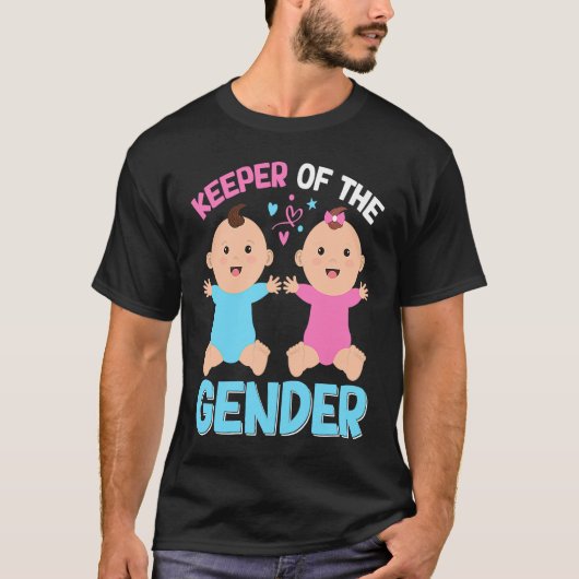 Keeper of the Gender Baby Party Gender Reveal Anno Tシャツ (正面)