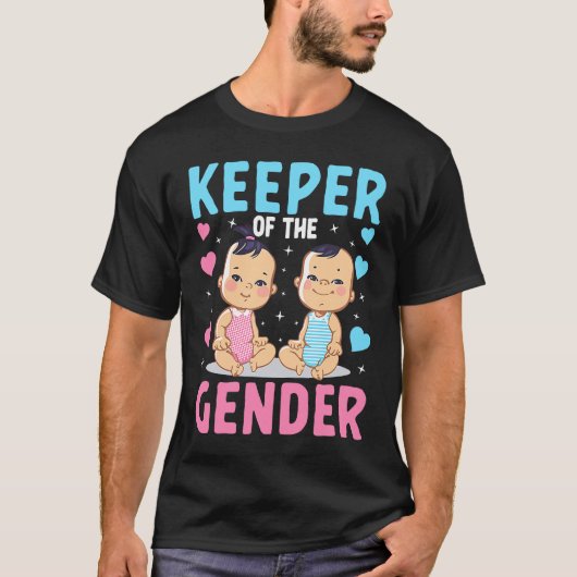 Keeper of the Gender Baby Party Gender Reveal Anno Tシャツ (正面)