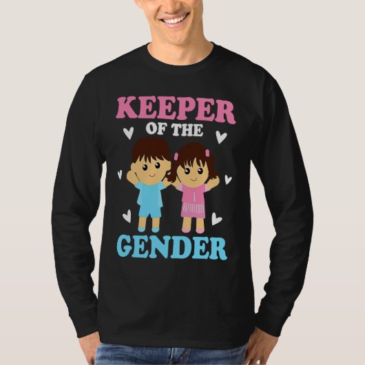 Keeper of the Gender Baby Party Gender Reveal Anno Tシャツ (正面)