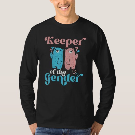 Keeper Of The Gender Baby Shower & Pregnancy Annou Tシャツ (正面)