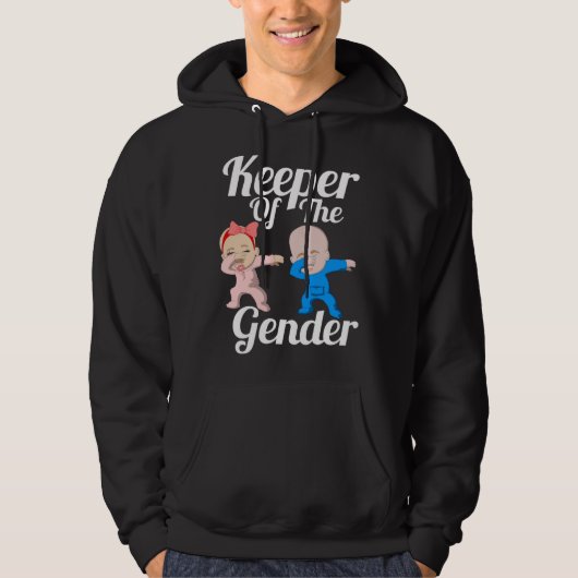 Keeper Of The Gender Cute Gender Reveal Party Coup パーカ (正面)
