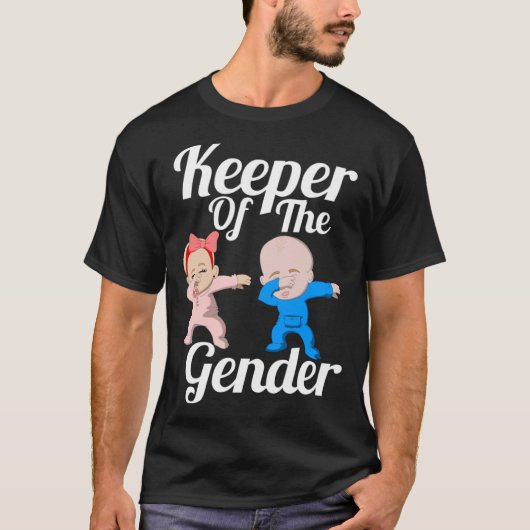 Keeper Of The Gender Cute Gender Reveal Party Coup Tシャツ (正面)