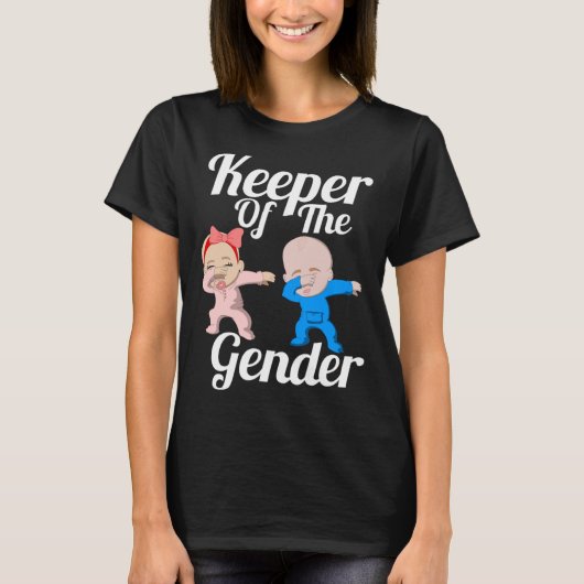 Keeper Of The Gender Cute Gender Reveal Party Coup Tシャツ (正面)