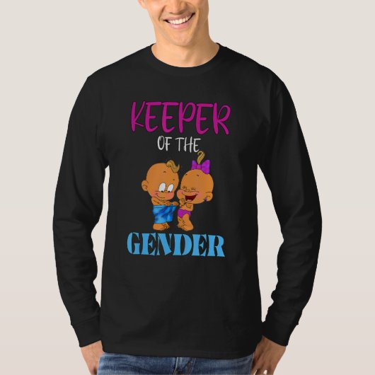 Keeper Of The Gender Ethnic Gender Reveal Party Bl Tシャツ (正面)