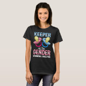 Keeper Of The Gender Mommom Loves You Baby Shower  Tシャツ (正面フル)