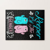 Keeper of the Gender Pink and Blue Teddy Bear ジグソーパズル (横)