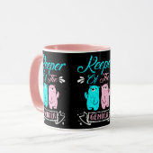 Keeper of the Gender Pink and Blue Teddy Bear マグカップ (正面左)