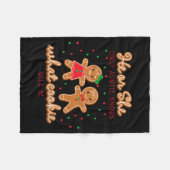 Keeper Of The Gender Reveal Gingerbread Auntie  フリースブランケット (正面(横))