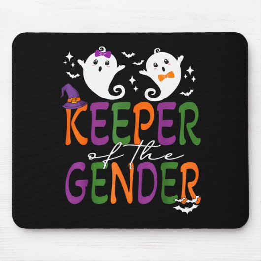 Keeper Of The Gender Reveal Halloween Pregnancy An マウスパッド (正面)