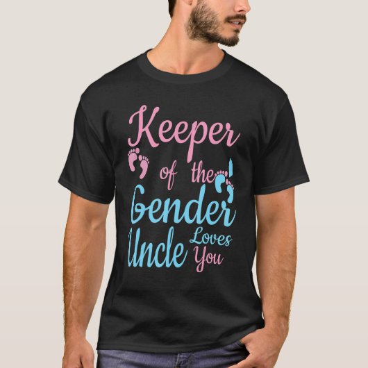 Keeper of the Gender Uncle Gender Reveal Party Ide Tシャツ (正面)