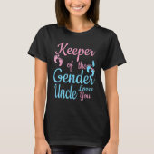 Keeper of the Gender Uncle Gender Reveal Party Ide Tシャツ (正面)