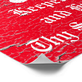 Keepeth Calm Scotish Terrierパーソナライズ ポスター (角)