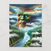 Keeping in Touch | Blue Eyed Bigfoot ポストカード (正面)