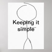 keeping it simple postar ポスター (正面)