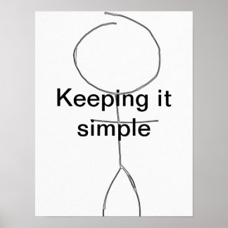 keeping it simple postar ポスター